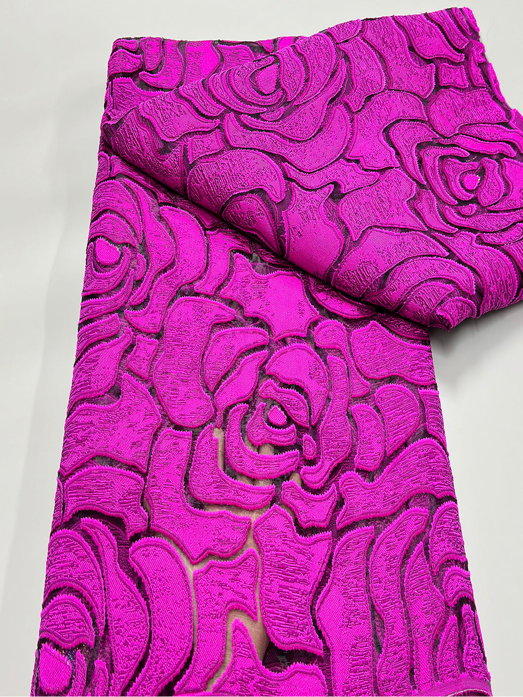 Pink African Brocade Fabric